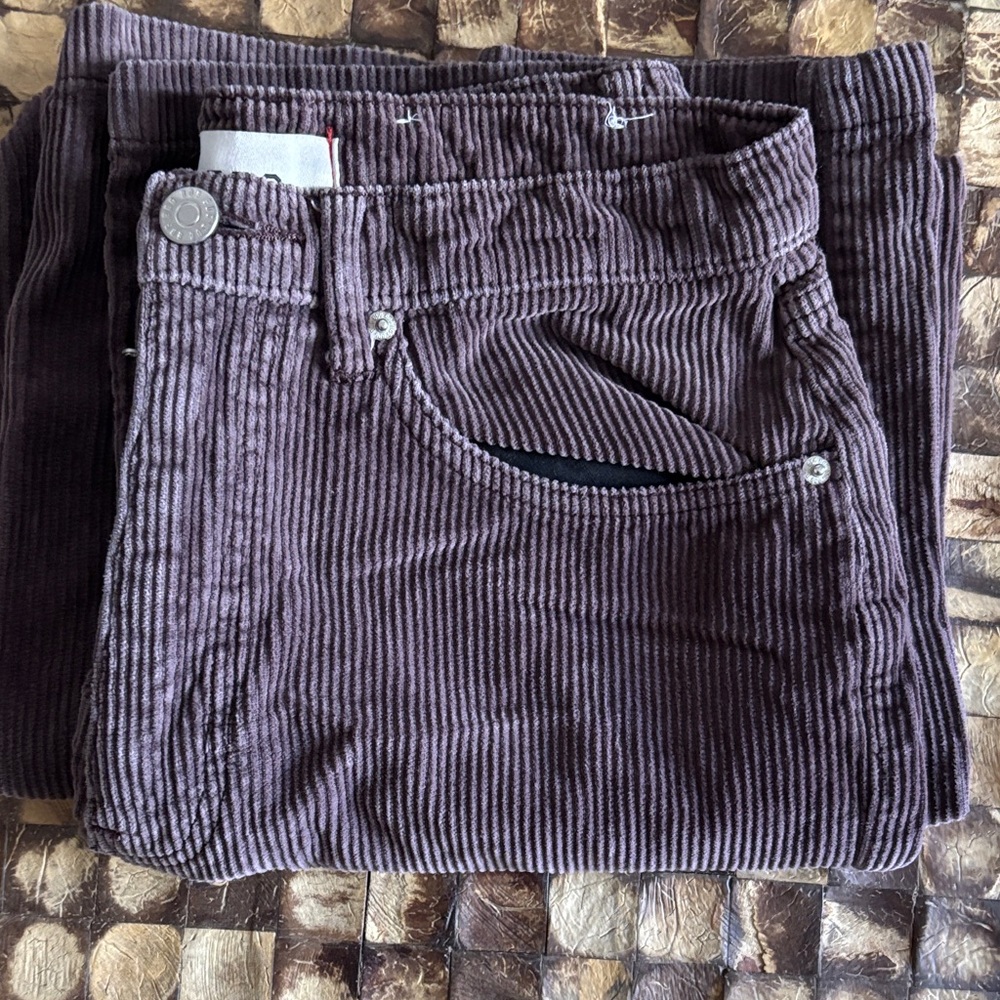 BDG (urban outfitters) Corduroy Wide Leg Pants in Dark Brown